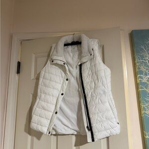Calvin Klein Women's White Quilted Vest